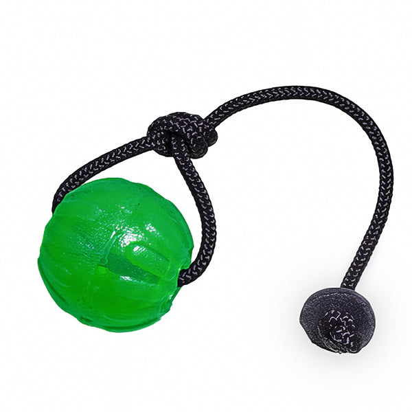 Everlasting Fun Ball, 7 cm, mit Wurfseil und Lederteller FRABO